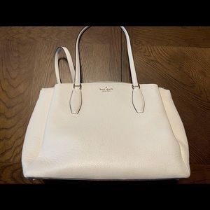 Kate Spade Monet triple compartment tote in Cream